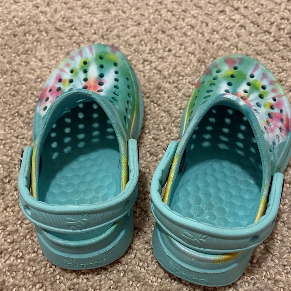 Colorful Kids Tie-Dye Clogs